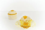 Burnt butter and peach cupcake